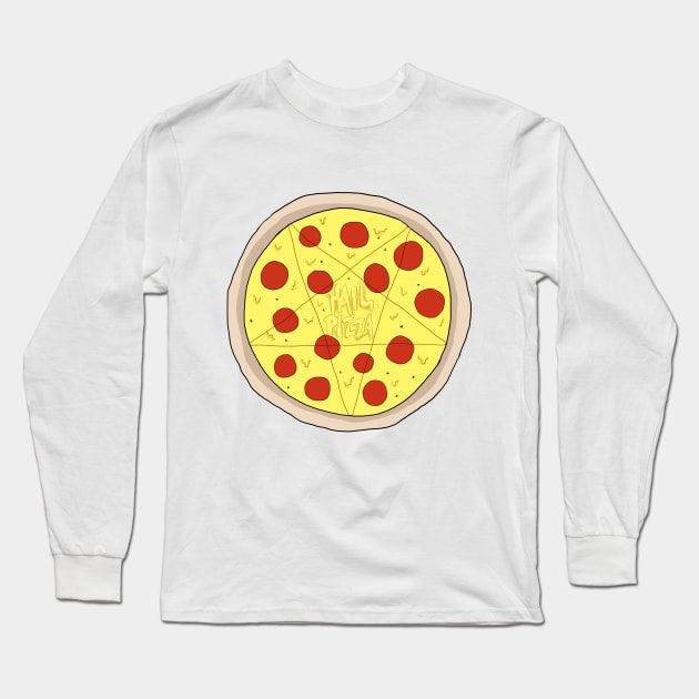 hail pizza Long Sleeve T-Shirt by lebaenese